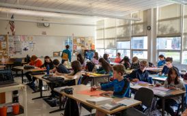  freshmen in a West high classroom